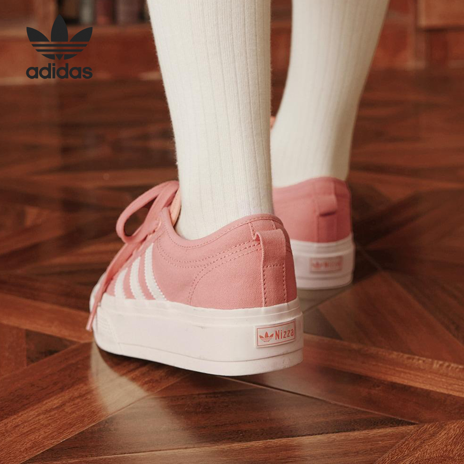 Adidas/阿迪达斯官方正品三叶草男女时尚潮流运动厚底板鞋JQ9149