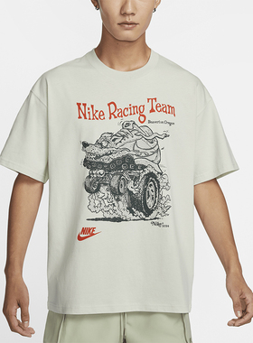 Nike/耐克正品轻盈时尚新款男士透气休闲印花运动短袖HQ3671-020