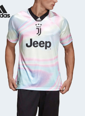 Adidas/阿迪达斯正品新款男士透气比赛训练短袖球衣EA0472