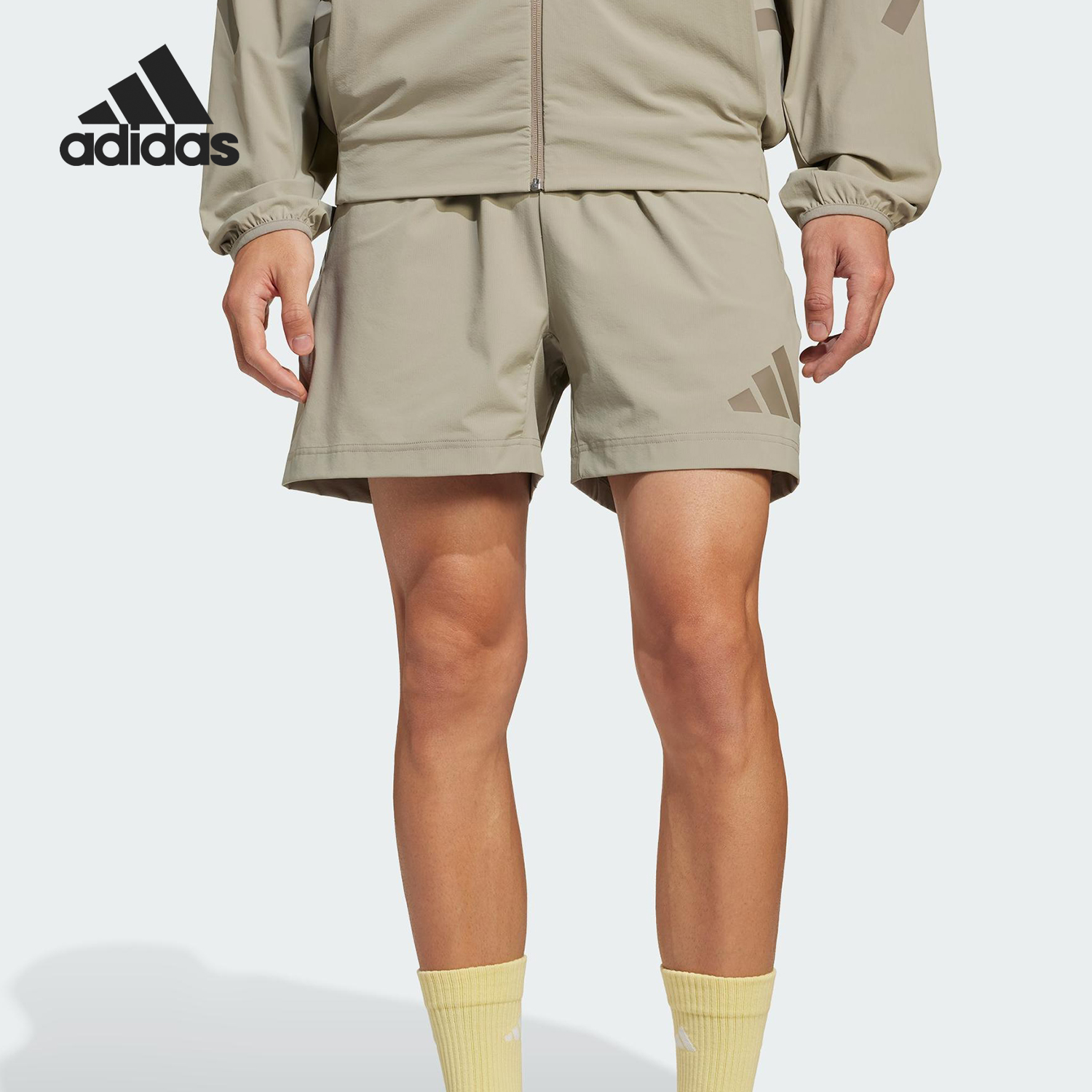 Adidas/阿迪达斯官方正品25春新款男士针织训练跑步短裤JN9024