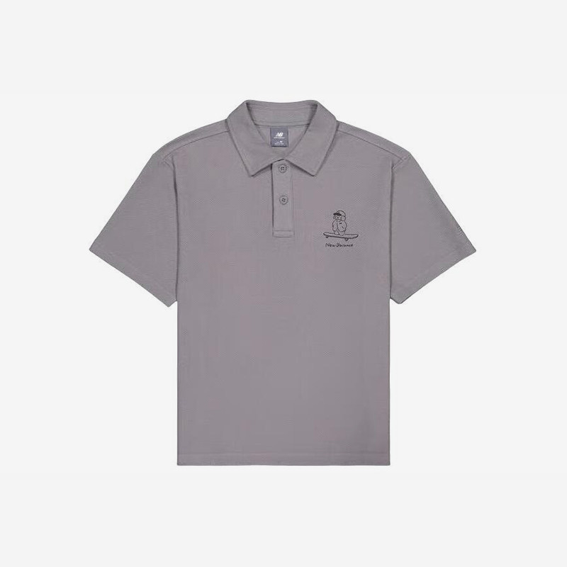 New Balance/NB正品2025新款男女舒适透气短袖POLO衫NFE27011-GR