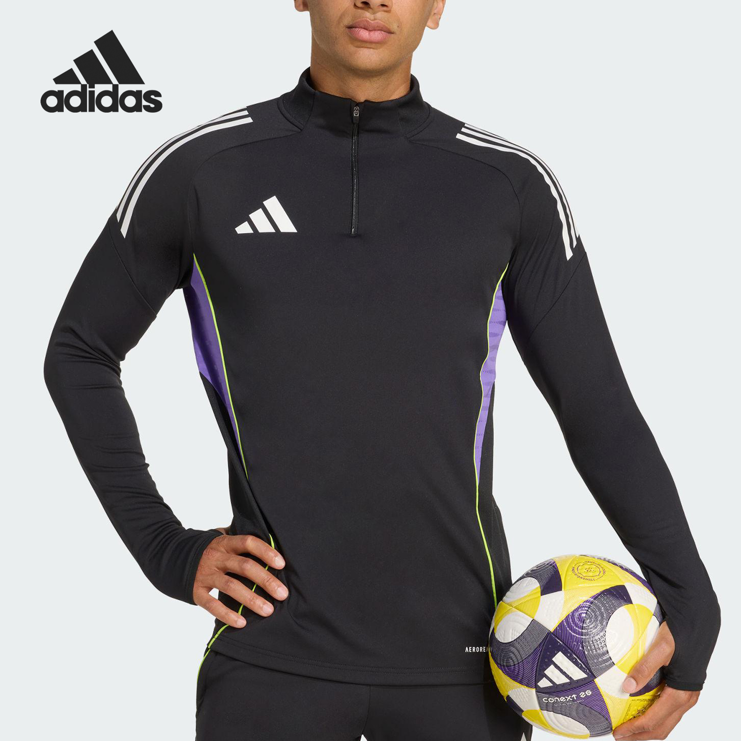 Adidas/阿迪达斯正品TIRO25C TR TOP男士修身套头衫JW4350