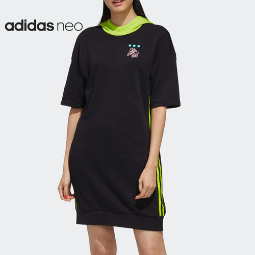 Adidas/阿迪达斯正品当季女子W RADIO W DRESS短袖连衣裙 FU3581