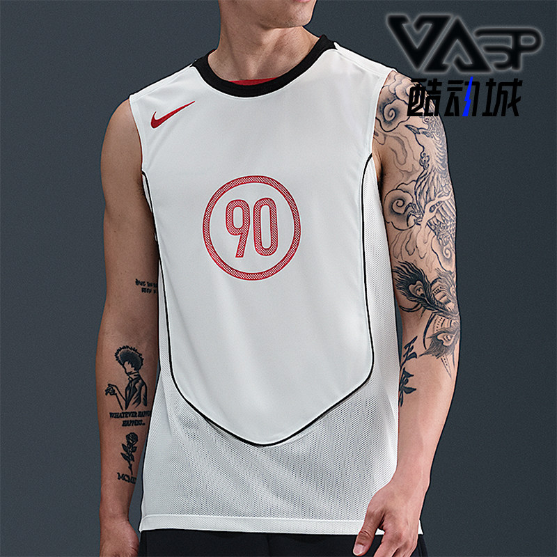 Nike/耐克正品Dri-FIT男士透气足球训练无袖运动背心HV1181-133