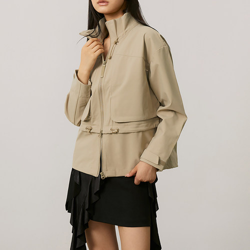 New Balance/NB正品新款女士拉链简约宽松夹克外套NAE35112-DB