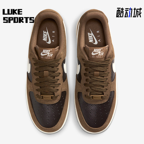 Nike/耐克正品Air Force 1女士低帮翻毛皮休闲轻便板鞋IO1914-235