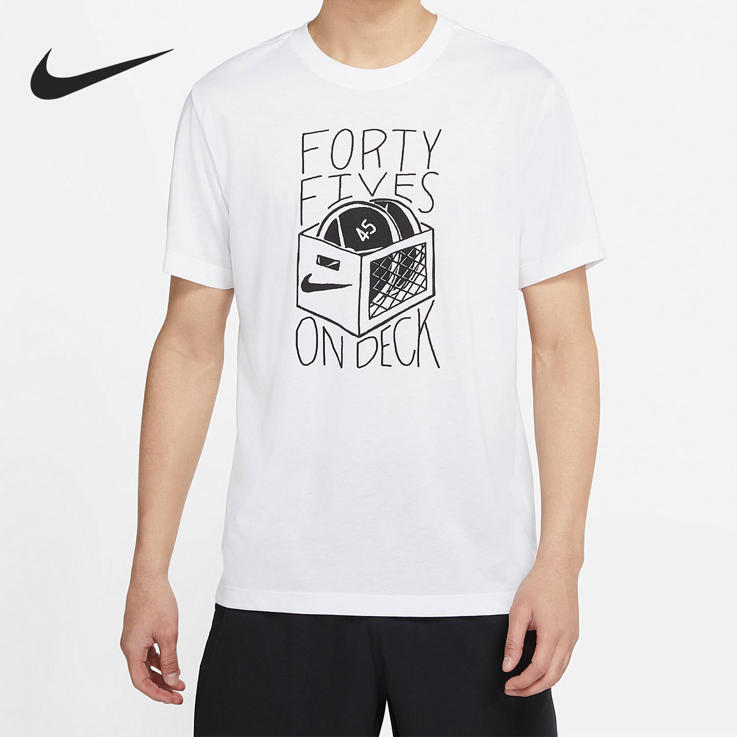 Nike/耐克正品 DRI-FIT夏季新款男子运动休闲短袖T恤 DA0612-100