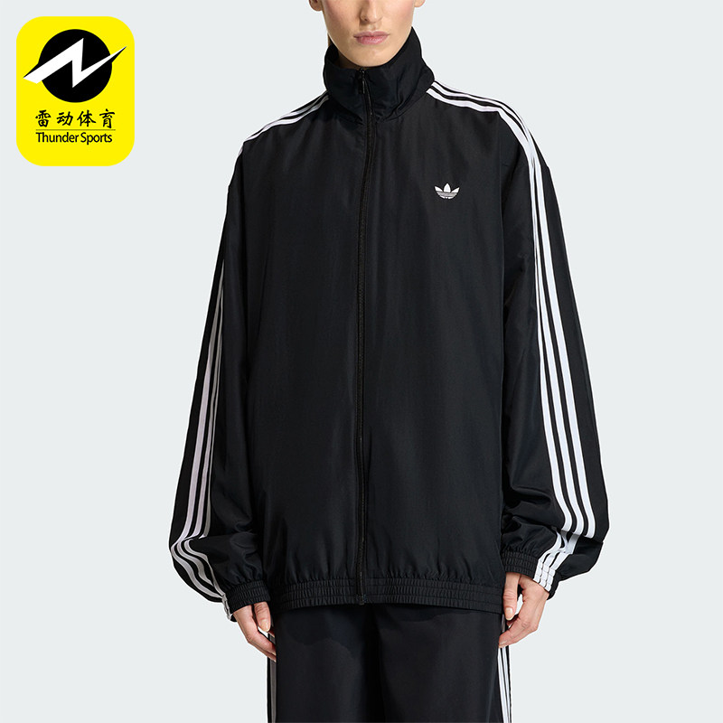 Adidas/阿迪达斯正品三叶草新款女黑白色街头经典夹克外套KD2894图片