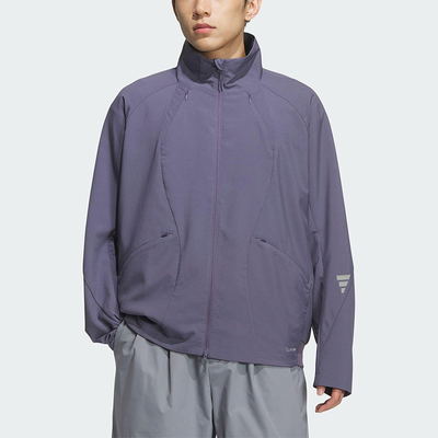 Adidas/阿迪达斯正品FOS男士休闲速干立领宽松运动夹克外套KC0149