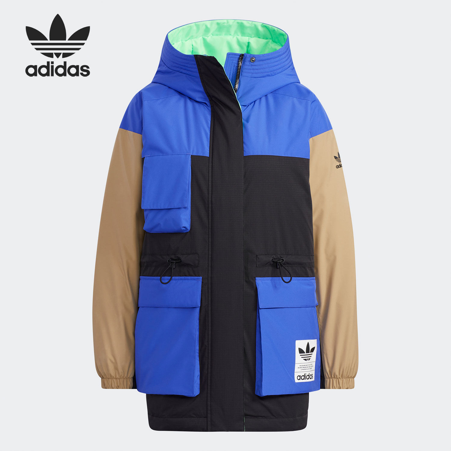 Adidas/阿迪达斯正品是三叶草女子时尚休闲保暖羽绒服HA4729