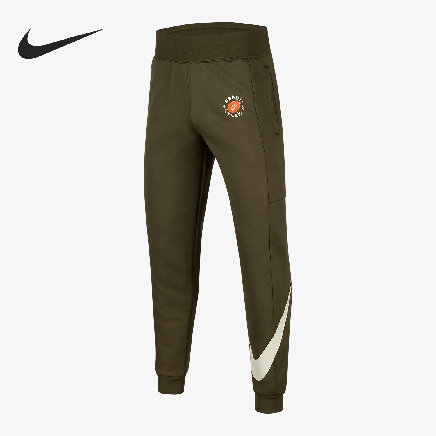 Nike/耐克正品2023冬季新款大童保暖加绒针织运动长裤FV4008