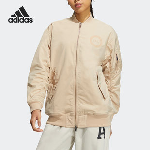 新款 冬季 女子运动宽松立领外套IB2725 阿迪达斯正品 Adidas