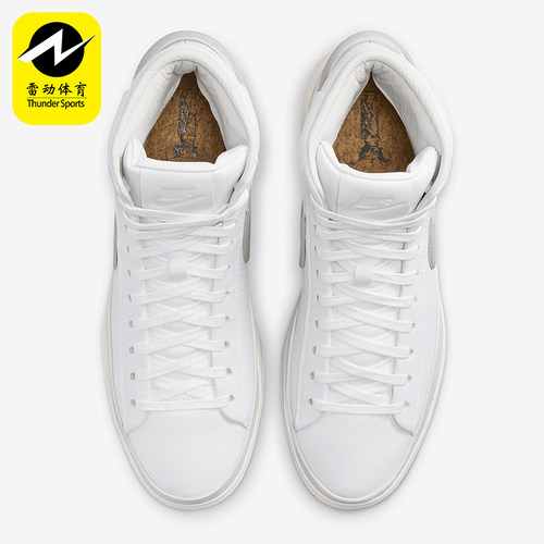 Nike/耐克正品Blazer男士系带高帮耐磨厚底休闲板鞋DX5800-101