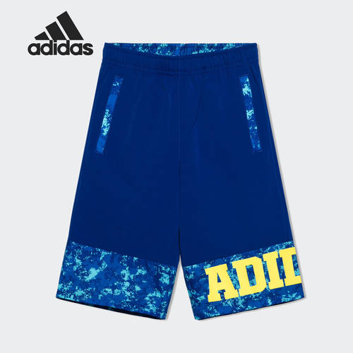 Adidas/阿迪达斯正品当季儿童新款运动裤宽松休闲短裤BJ8174