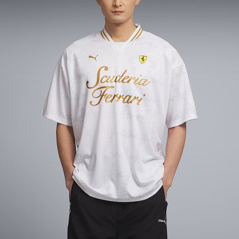 Puma/彪马正品夏季男女同款宽松透气V领休闲短袖T恤638394-04