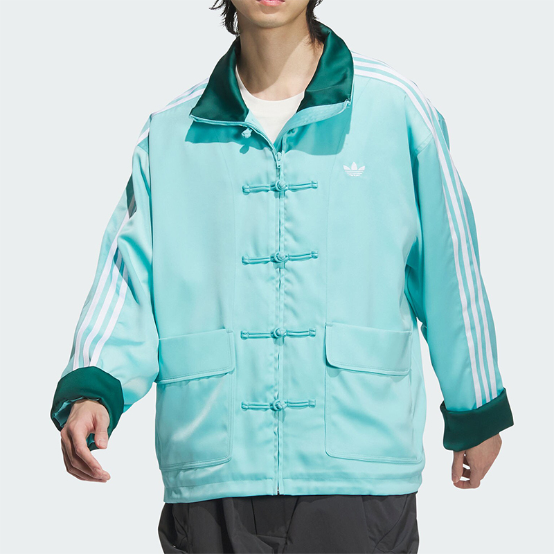 阿迪达斯男女新中式休闲外套