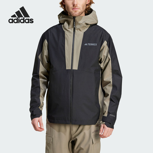 Adidas/阿迪达斯正品2024新款男士运动保暖冲锋衣IY0068