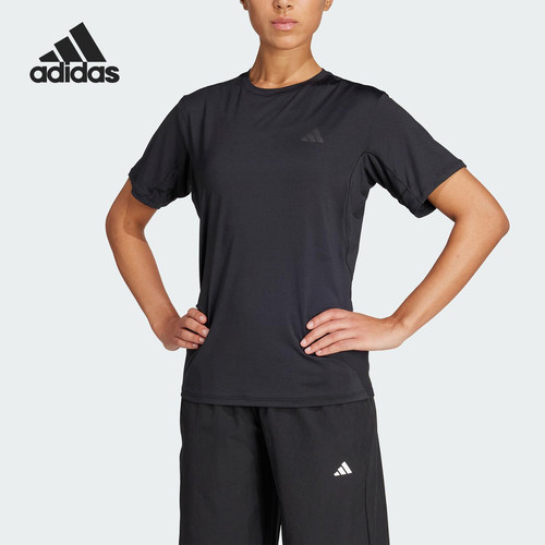 Adidas/阿迪达斯官方正品夏季女士凉感宽松健身运动短袖T恤KB5676