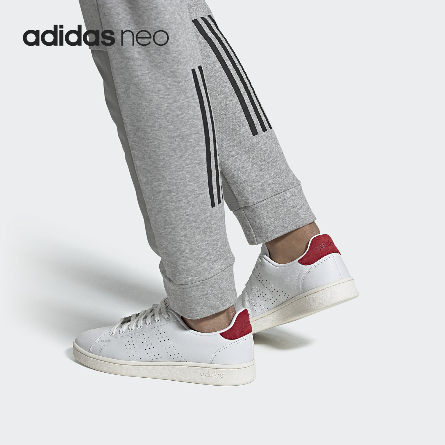 Adidas/阿迪达斯官方正品 NEO男女休闲运动低帮小白鞋板鞋 EG3773