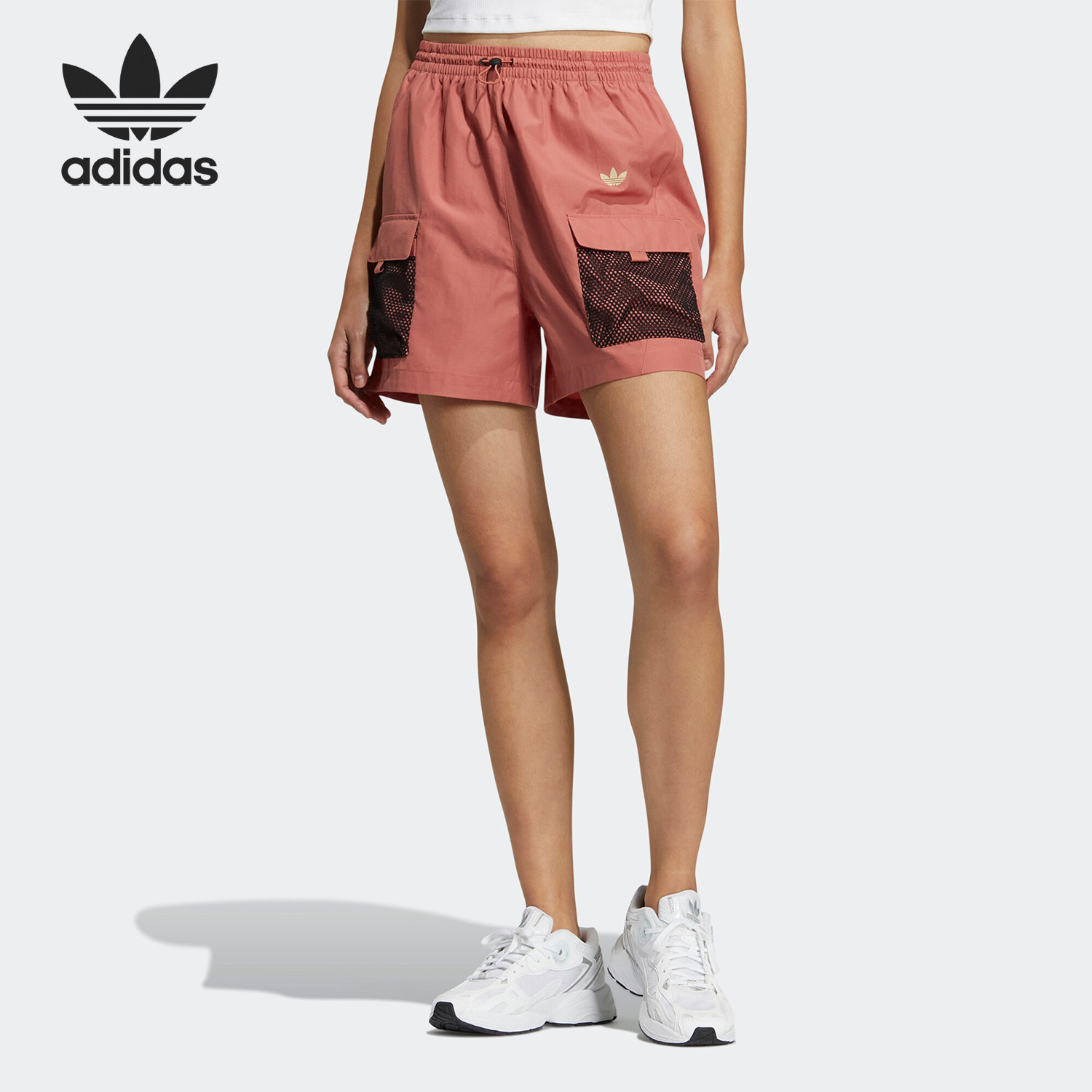 Adidas/阿迪达斯正品三叶草OD GFX SHORT 女士宽松短裤HR6462,运动服/休闲服装,运动中长裤／短裤,淘宝优惠券,粉丝福利购,淘宝优惠卷