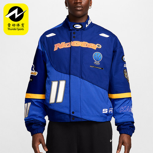 Nike/耐克正品2025秋季款男士耐穿运动赛车印花外套FD2195-455