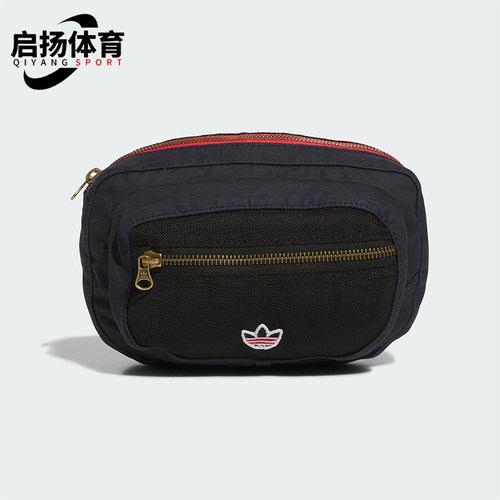 Adidas/阿迪达斯正品三叶草男女时尚经典刺绣logo运动腰包JM6964
