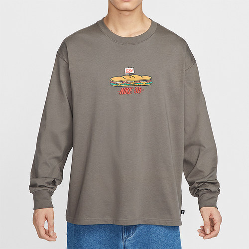 Nike/耐克正品春季新款男士经典印花宽松透气长袖T恤HJ0807-289