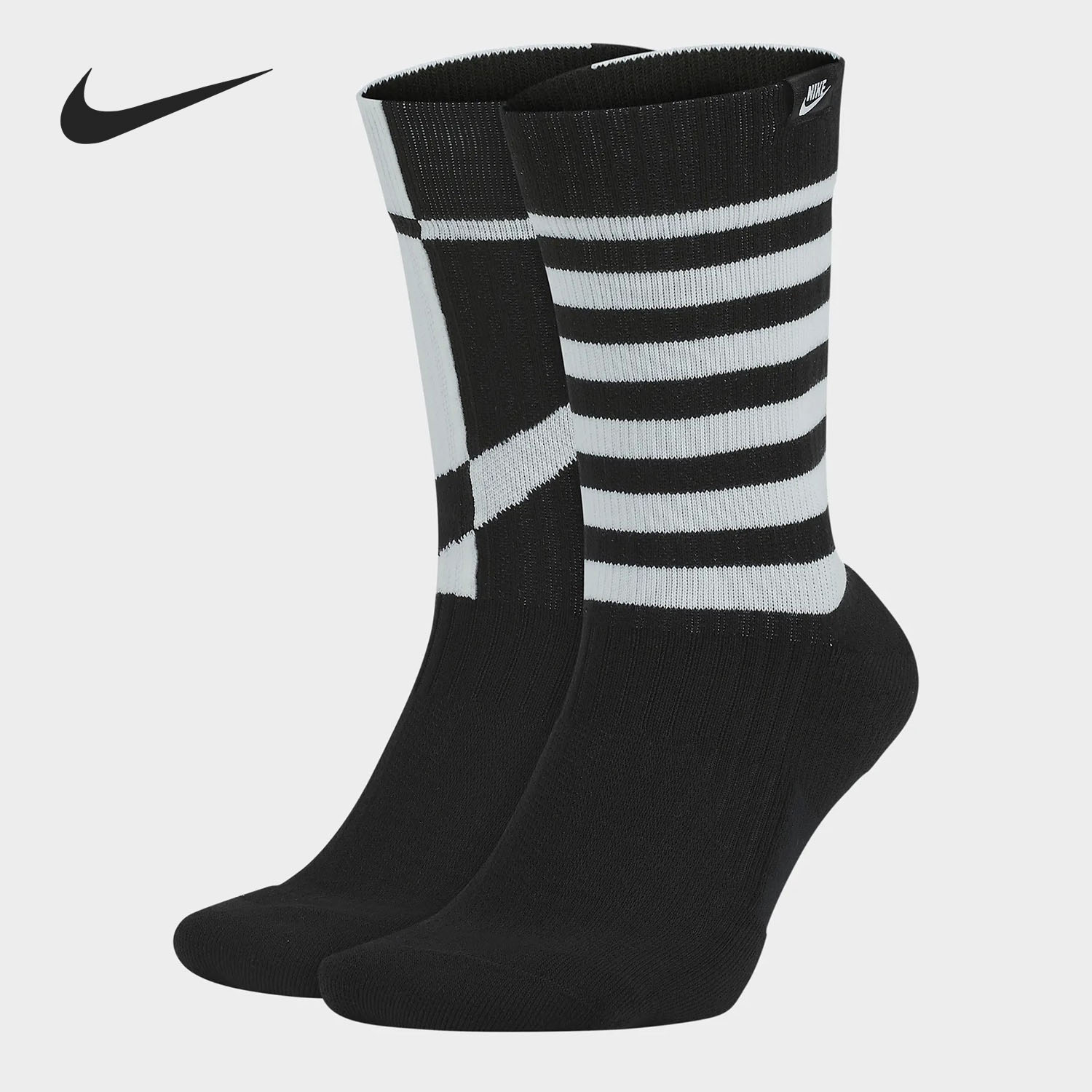 Nike/耐克正品19新鸳鸯运动袜两双装中筒吸汗篮球袜运动袜SX7289图片