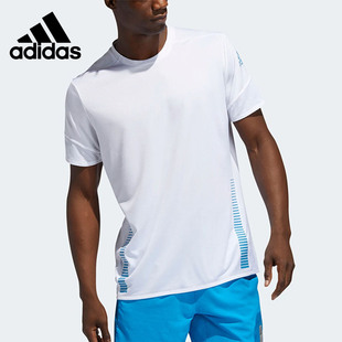 新款 Adidas 2021年夏季 FL6818 阿迪达斯正品 男子跑步圆领运动T恤