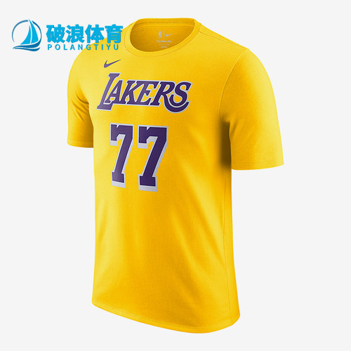 Nike/耐克正品洛杉矶湖人队男士职业篮球联赛T恤DR6380-733