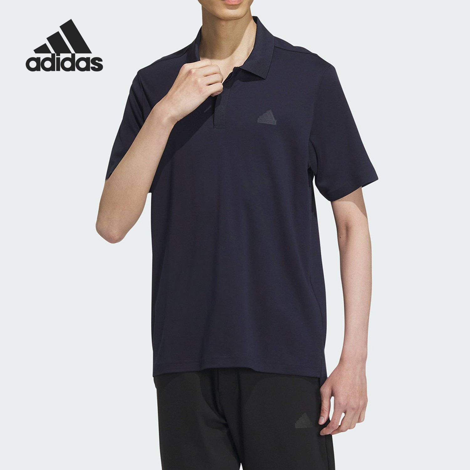 Adidas/阿迪达斯正品2023新款男子运动简约Polo衫短袖IS4950