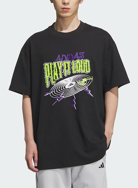 Adidas/阿迪达斯正品新款男士透气图案篮球经典运动短袖KA2297