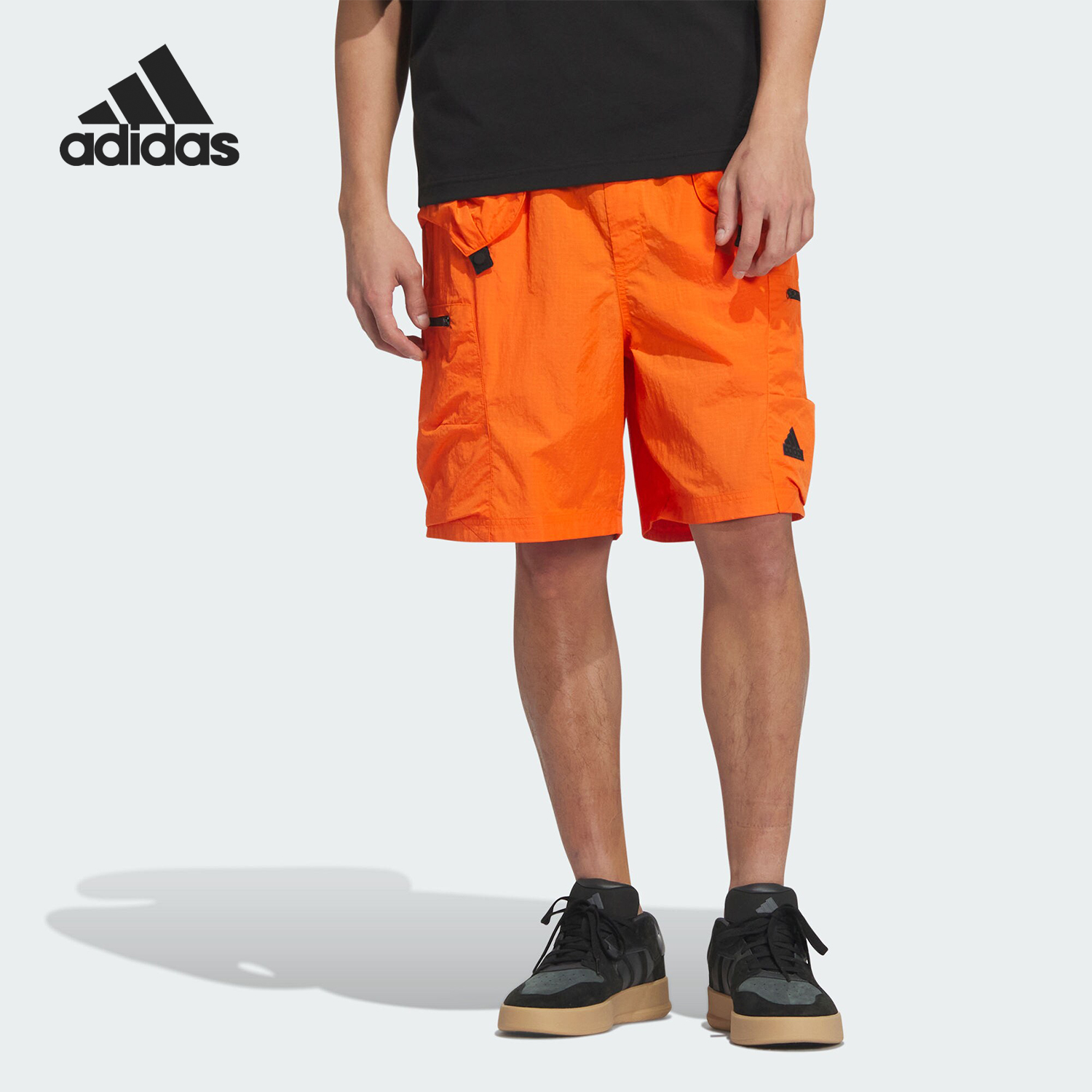 Adidas/阿迪达斯官方正品FUSTL WV SHORT男士工装风短裤JI9899