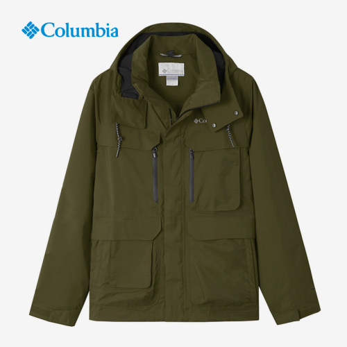 Columbia哥伦比亚正品男子户外防水透气连帽单层夹克机织RE2433