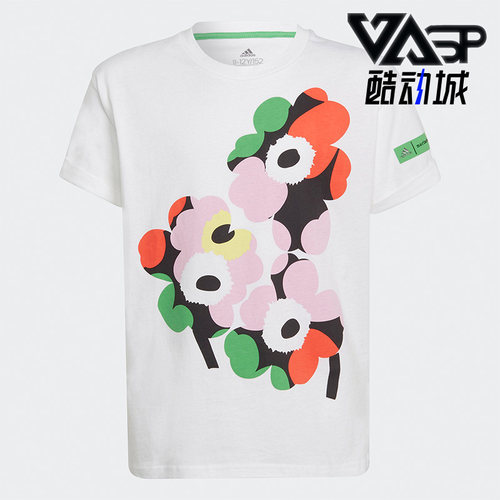 阿迪达斯正品大童运动短袖