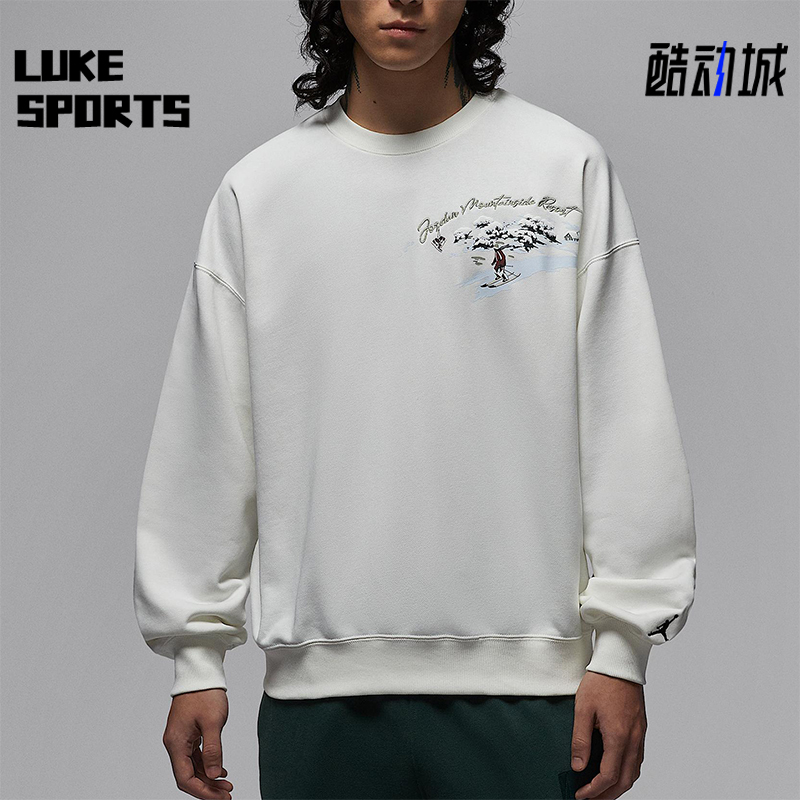 Nike/耐克正品JORDAN男士日常运动印花圆领休闲卫衣IM6318-133