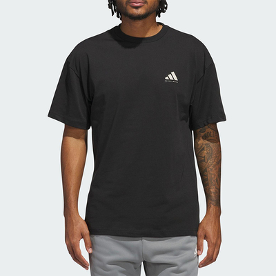 Adidas/阿迪达斯正品夏季男士印花圆领经典篮球运动短袖JI7571