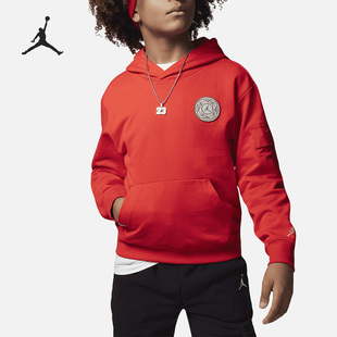 Nike/耐克正品Air Jordan大童休闲简约连帽卫衣FJ9648-600