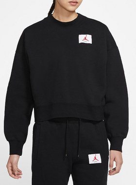 Nike耐克正品秋新款女圆领连帽休闲舒适运动卫衣训练套头衫CV7786