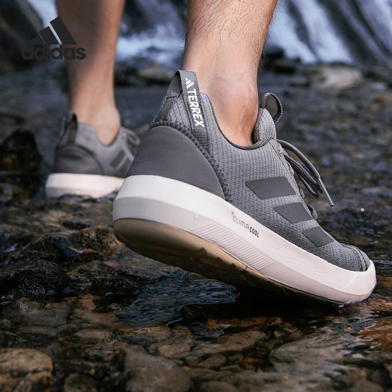 Adidas/阿迪达斯官方正品2025男女缓震透气户外越野徒步鞋JR1821