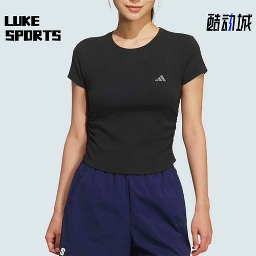 Adidas/阿迪达斯正品圆领套头短款短袖T恤经典新款短袖T恤KH2653