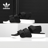 阿迪达斯正品 三叶草夏季 女子魔术贴透气沙滩鞋 Adidas 凉鞋 AC8583