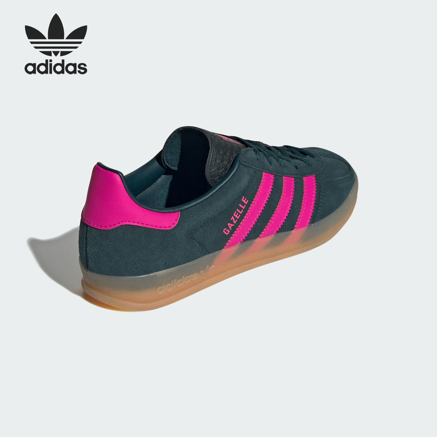 Adidas/阿迪达斯官方正品三叶草女士轻便经典系带运动板鞋JS1416