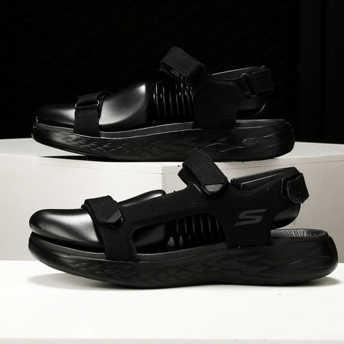Skechers/斯凯奇正品当季GO男子新款休闲运动轻便沙滩舒适凉鞋