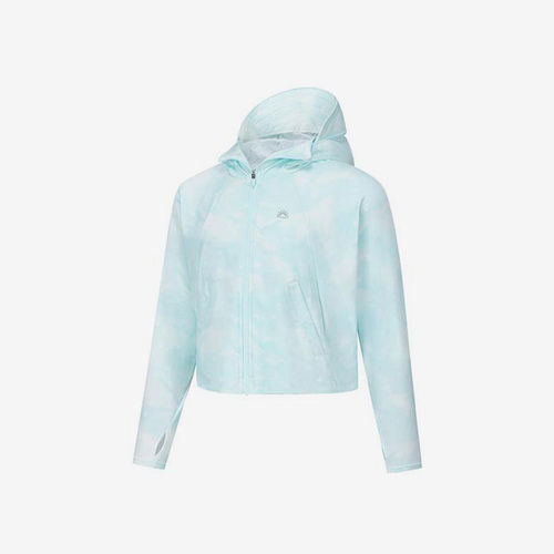 Skechers/斯凯奇正品春秋款女童印花拉链针织连帽外套P225G001
