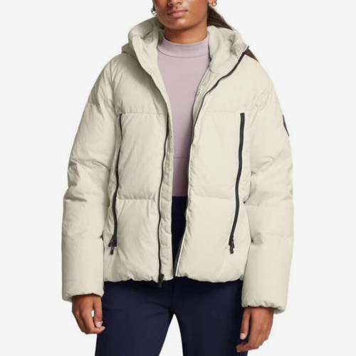 UA/安德玛正品冬季新款女子保暖运动休闲连帽羽绒服1384645-110