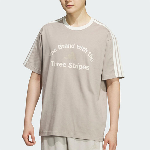 Adidas/阿迪达斯正品2025夏季款男士套头日常休闲透气短袖KF2480