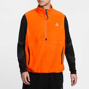 耐克正品 半拉链摇粒绒马甲HJ2469 ACG Tree男士 819 Wolf Nike