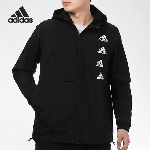 Adidas/阿迪达斯正品当季新款男子运动休闲连帽夹克外套 GK9370