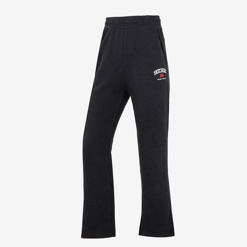 Skechers/斯凯奇正品冬季新款女子时尚简约宽松针织休闲长裤